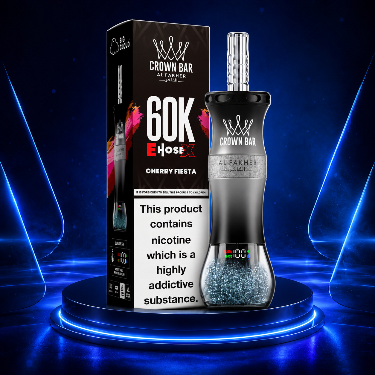 Al Fakher Crown E Hose X 60K Vape Descartável Portugal 60000 Tragadas