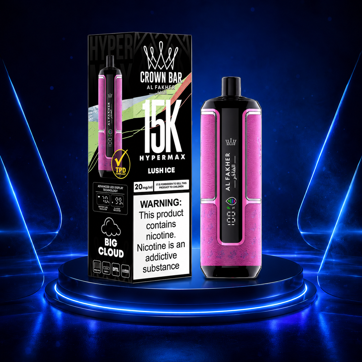 Al Fakher HyperMax 15K Vape Descartável Portugal 15000 Tragadas